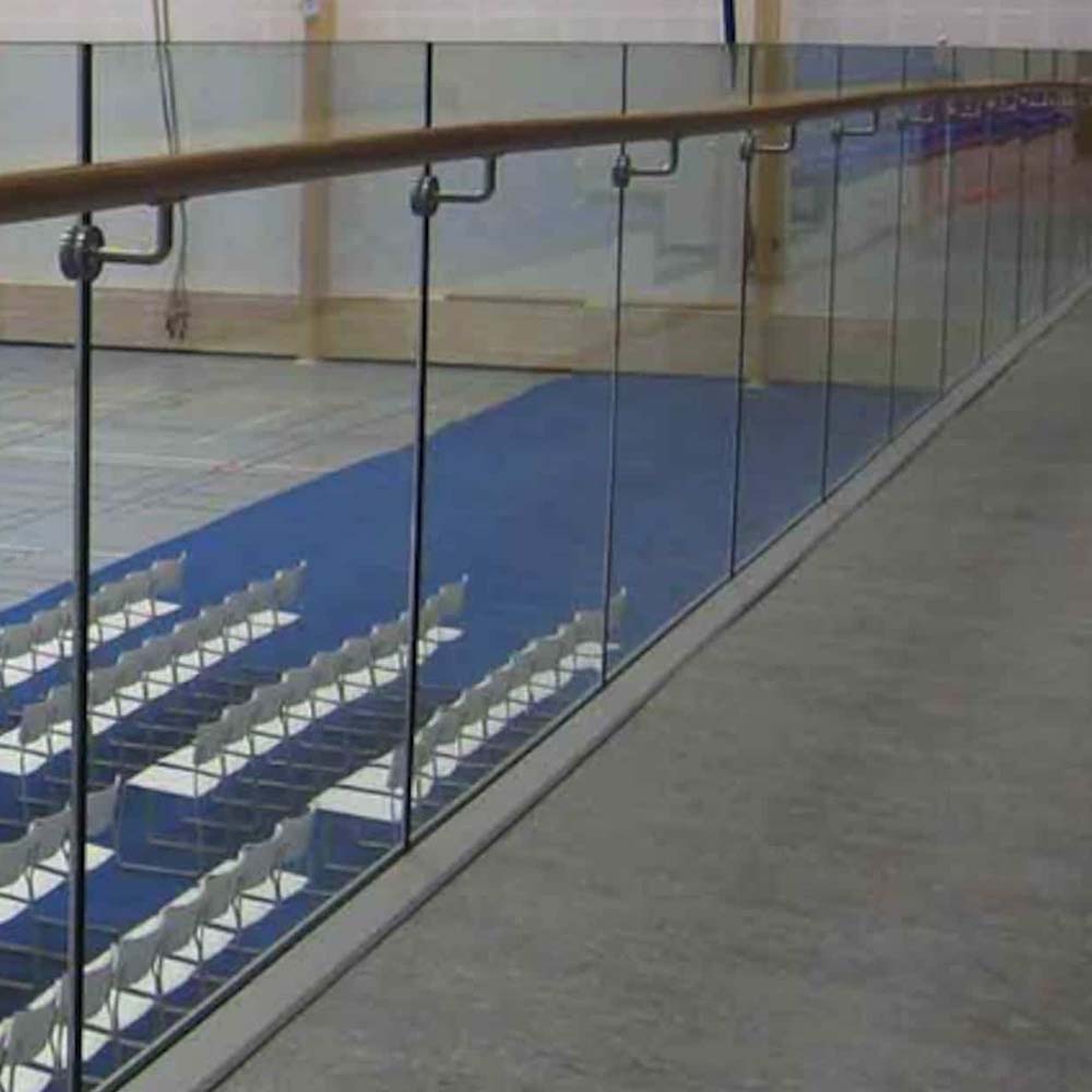 Garde-corps verre feuillet&eacute; RAIL CLASSIC U-N50